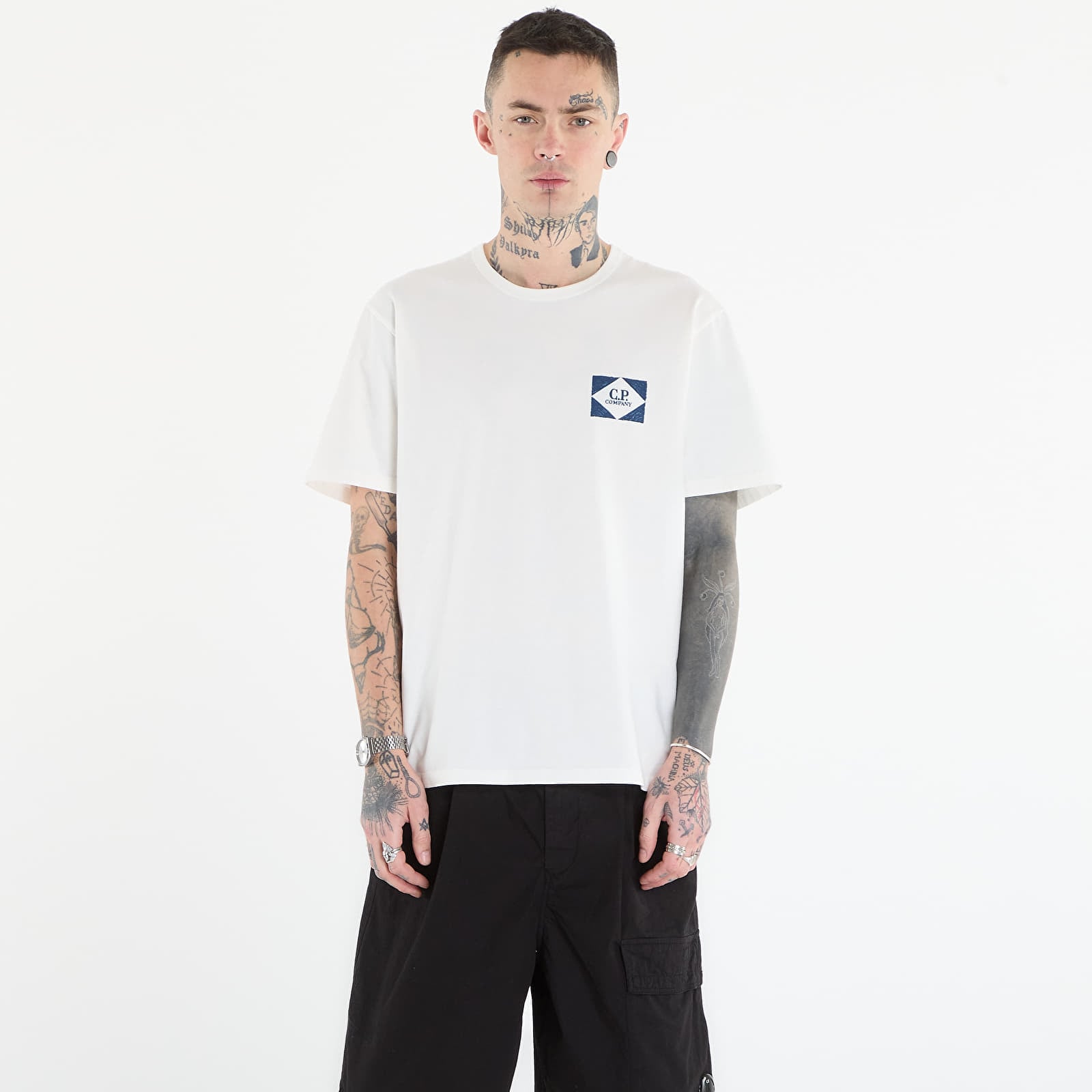 Tričká C.P. Company Short Sleeve Off White