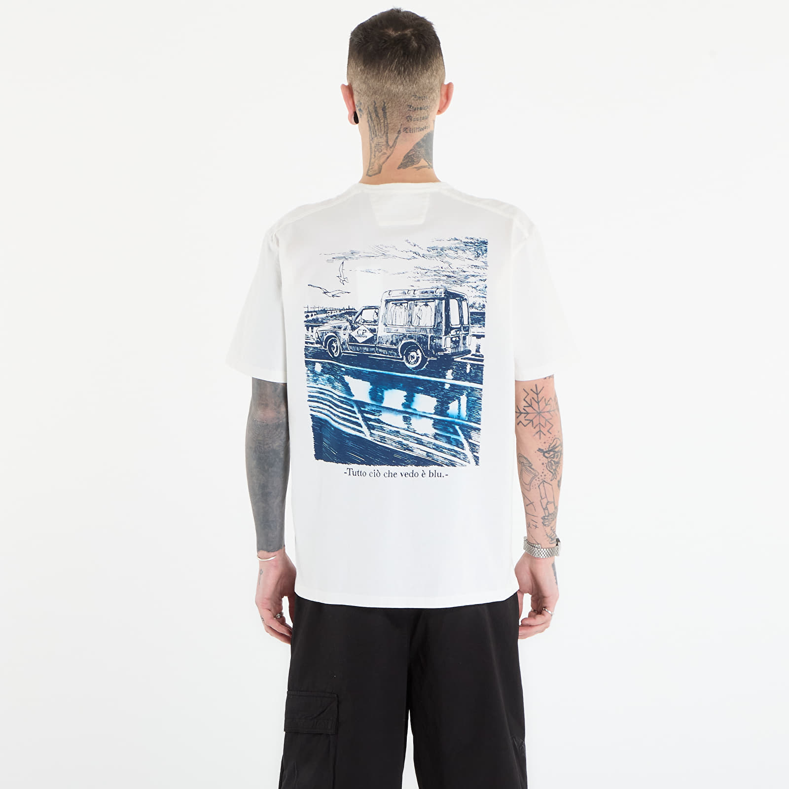 Tričká C.P. Company Short Sleeve Off White