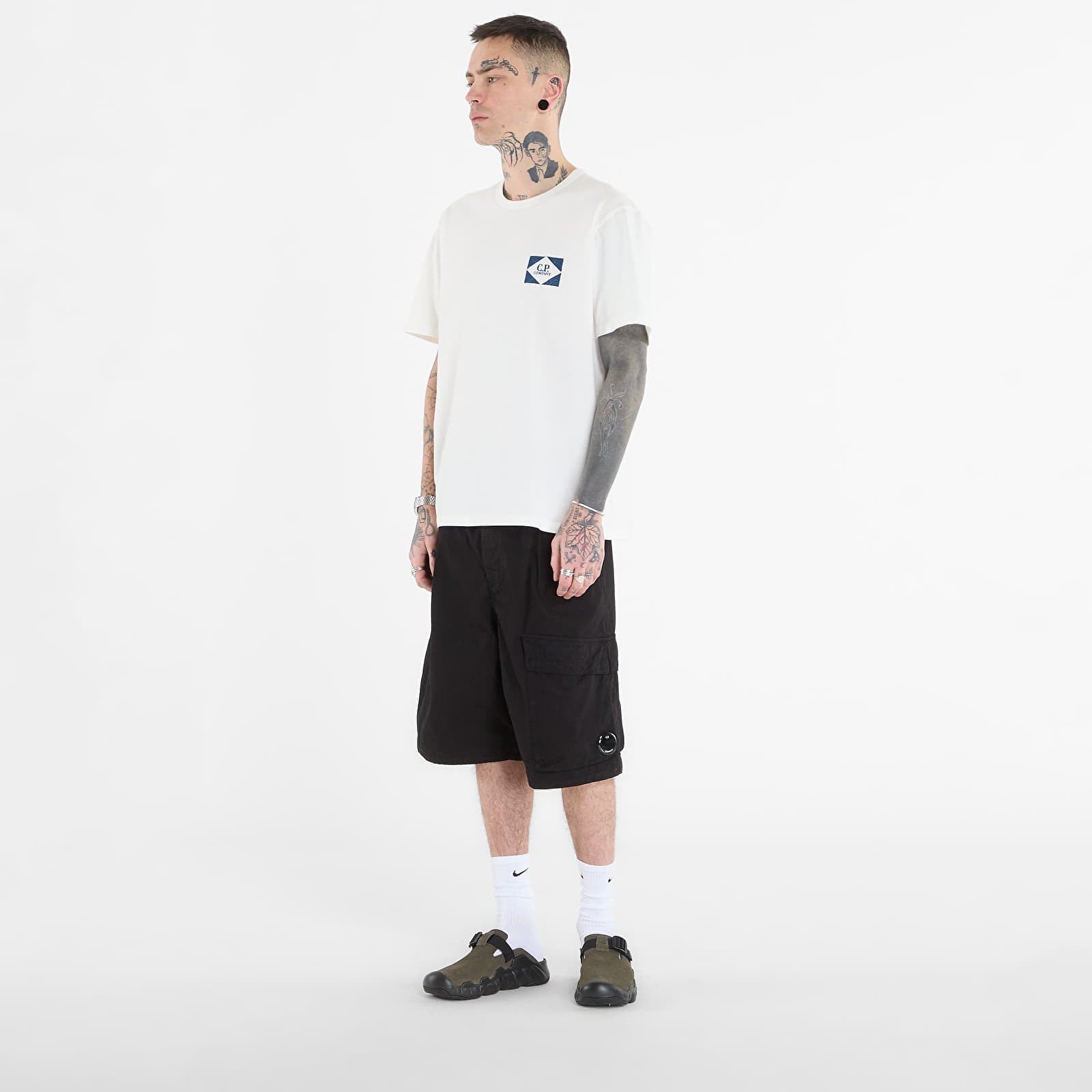 Tričká C.P. Company Short Sleeve Off White