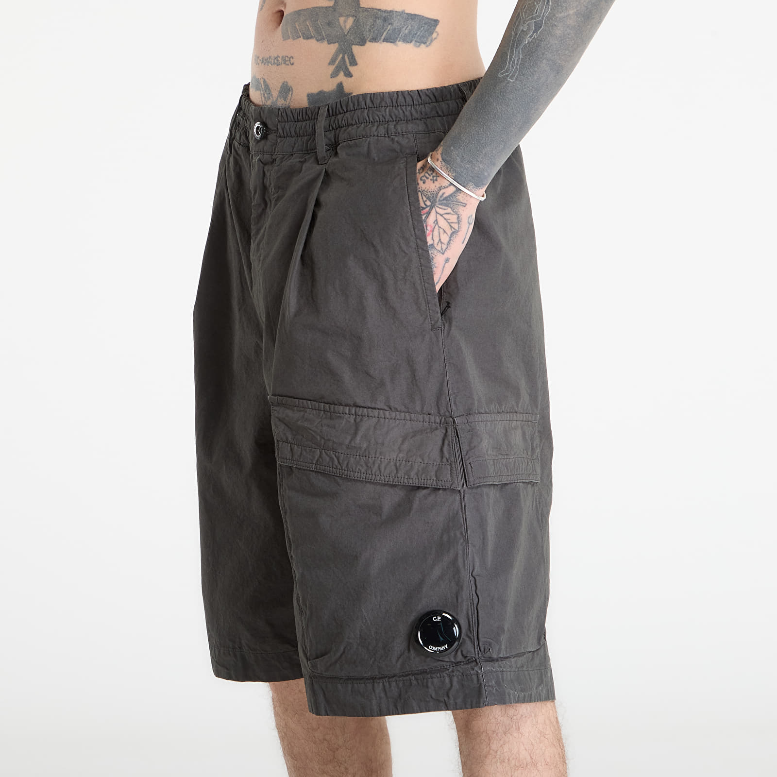 Pánske šortky C.P. Company Cargo Shorts Gunmetal Grey