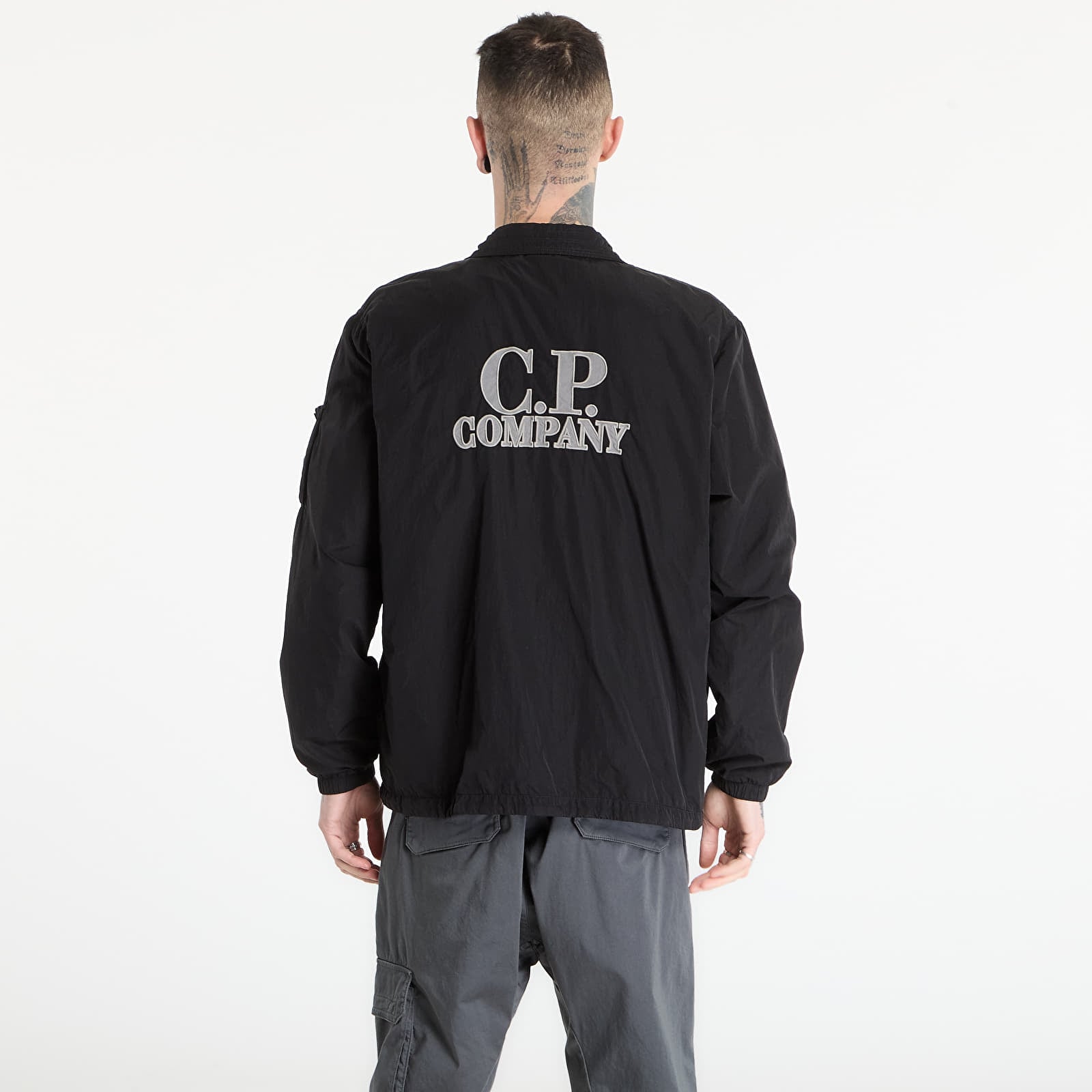 Bundy C.P. Company Chrome-R Zipped Lens Overshirt Black