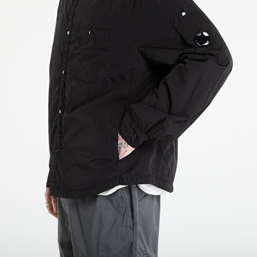 C.P. Company Chrome-R Padded Lens Overshirt Black | Footshop