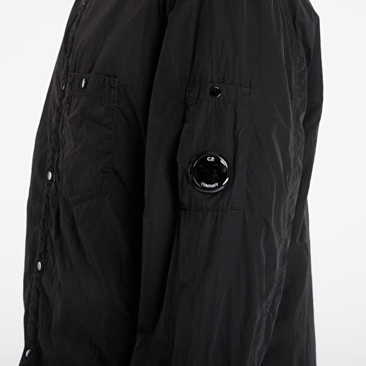 C.P. Company Chrome-R Padded Lens Overshirt Black | Footshop