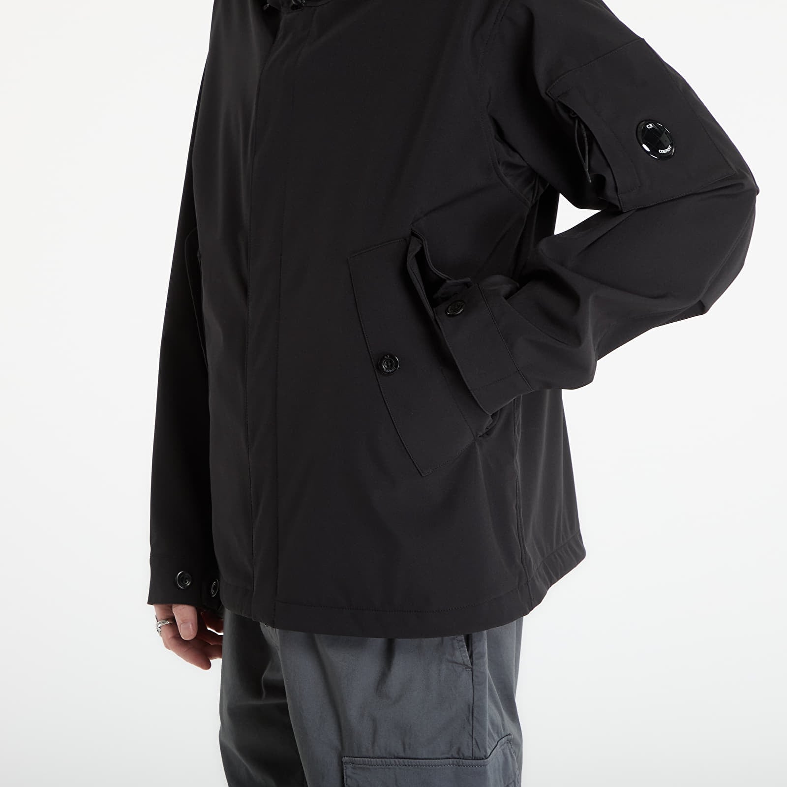 Bundy C.P. Company C.P. Shell-R Goggle Lens Jacket Black