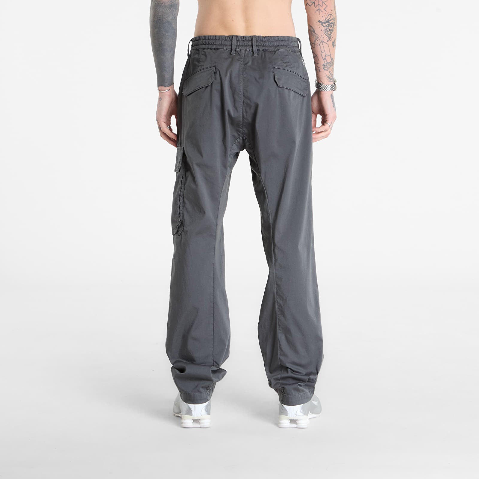 Hosen C.P. Company Stretch Sateen Regular Cargo Pants Gunmetal Grey