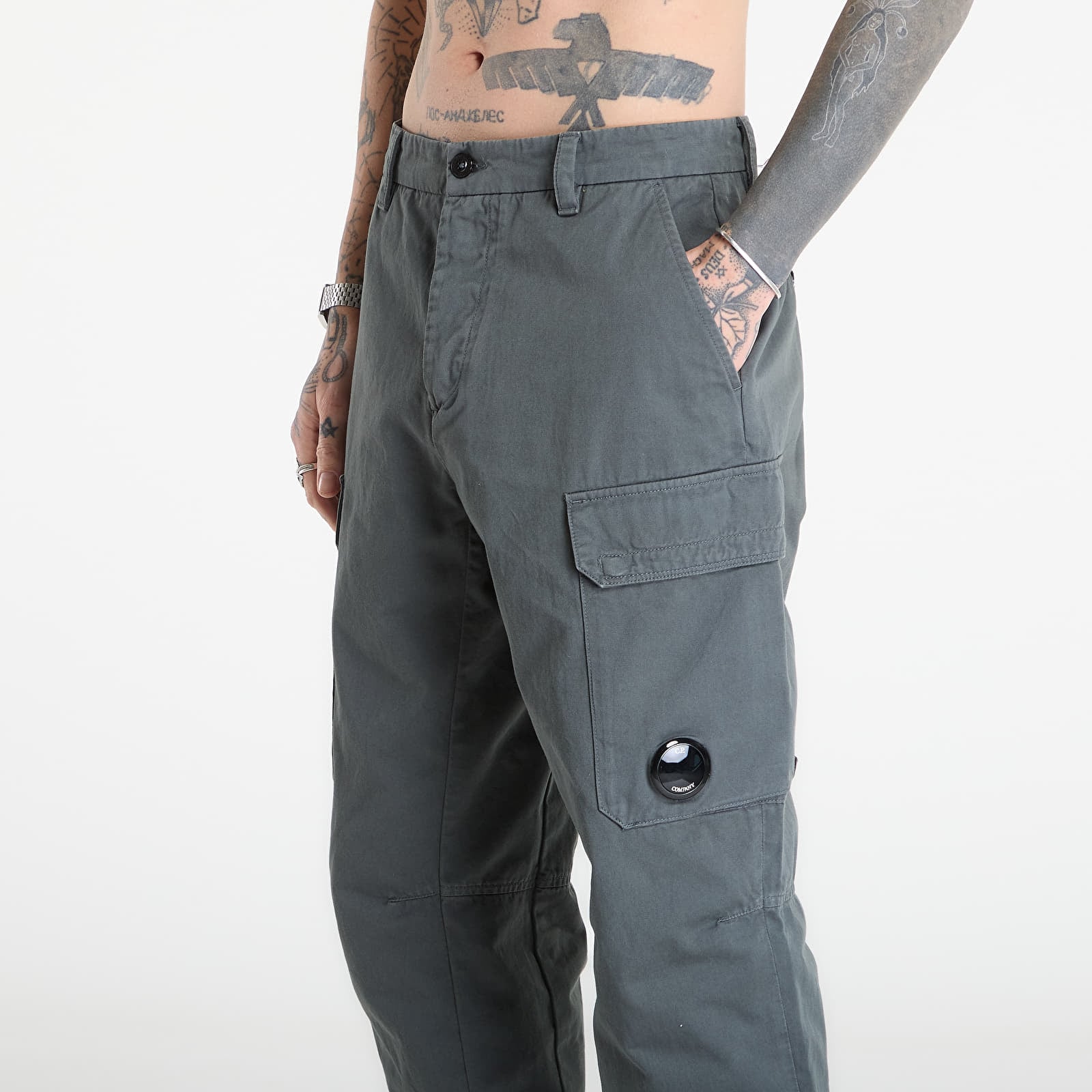 Pánske nohavice C.P. Company Cargo Pant Gunmetal Grey