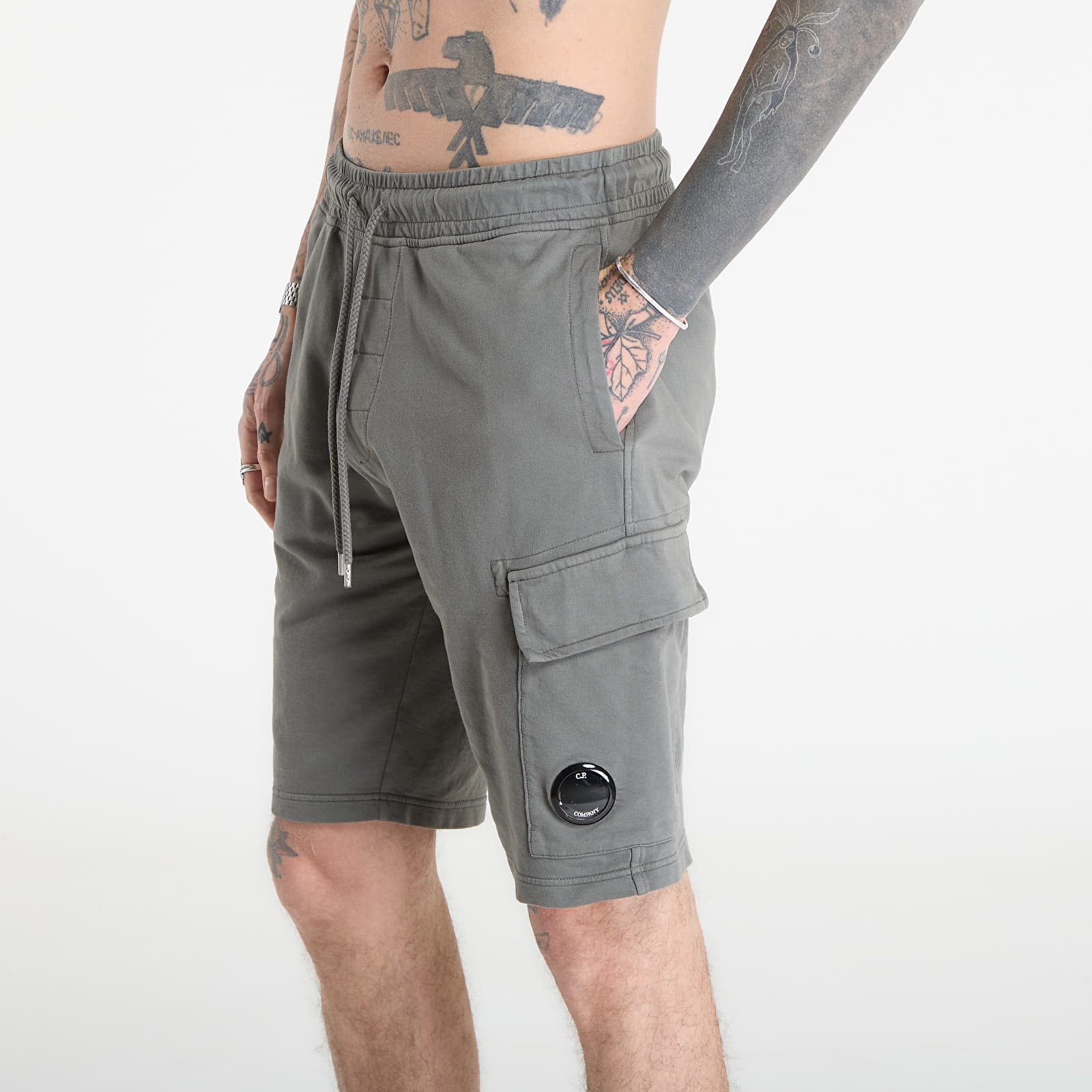 Pánske šortky C.P. Company Cargo Shorts Gunmetal Grey
