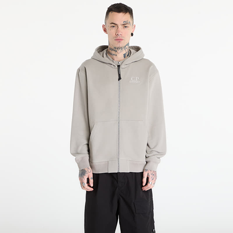 Sweatshirt C.P. Company Diagonal Raised Fleece Zip Hooded Sweatshirt Multi/ Peacoat