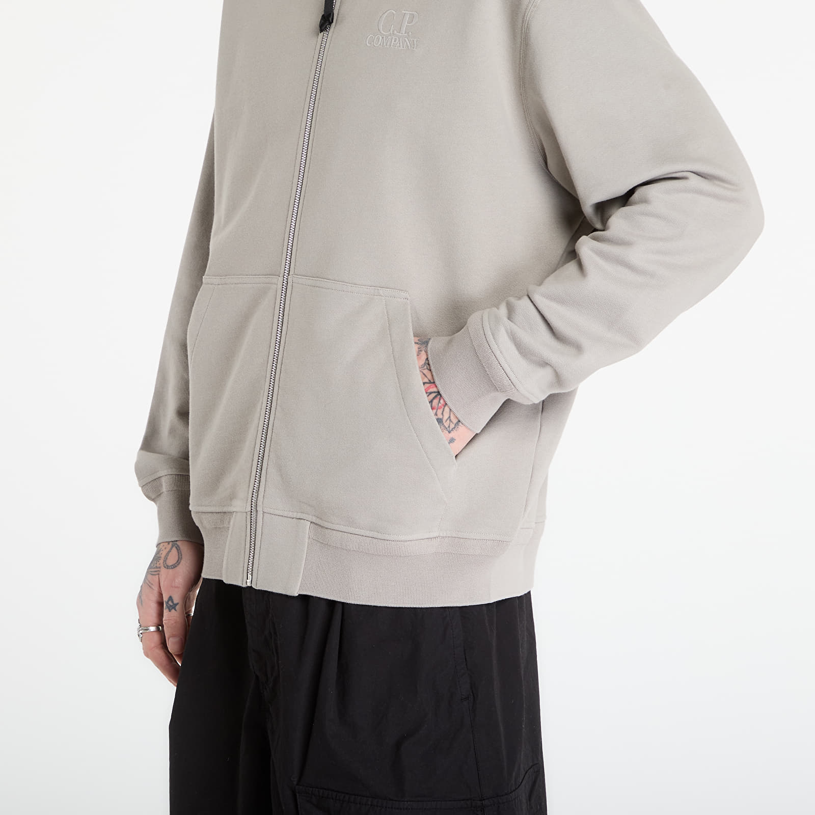 Φούτερ C.P. Company Diagonal Raised Fleece Zip Hooded Sweatshirt Multi/ Peacoat