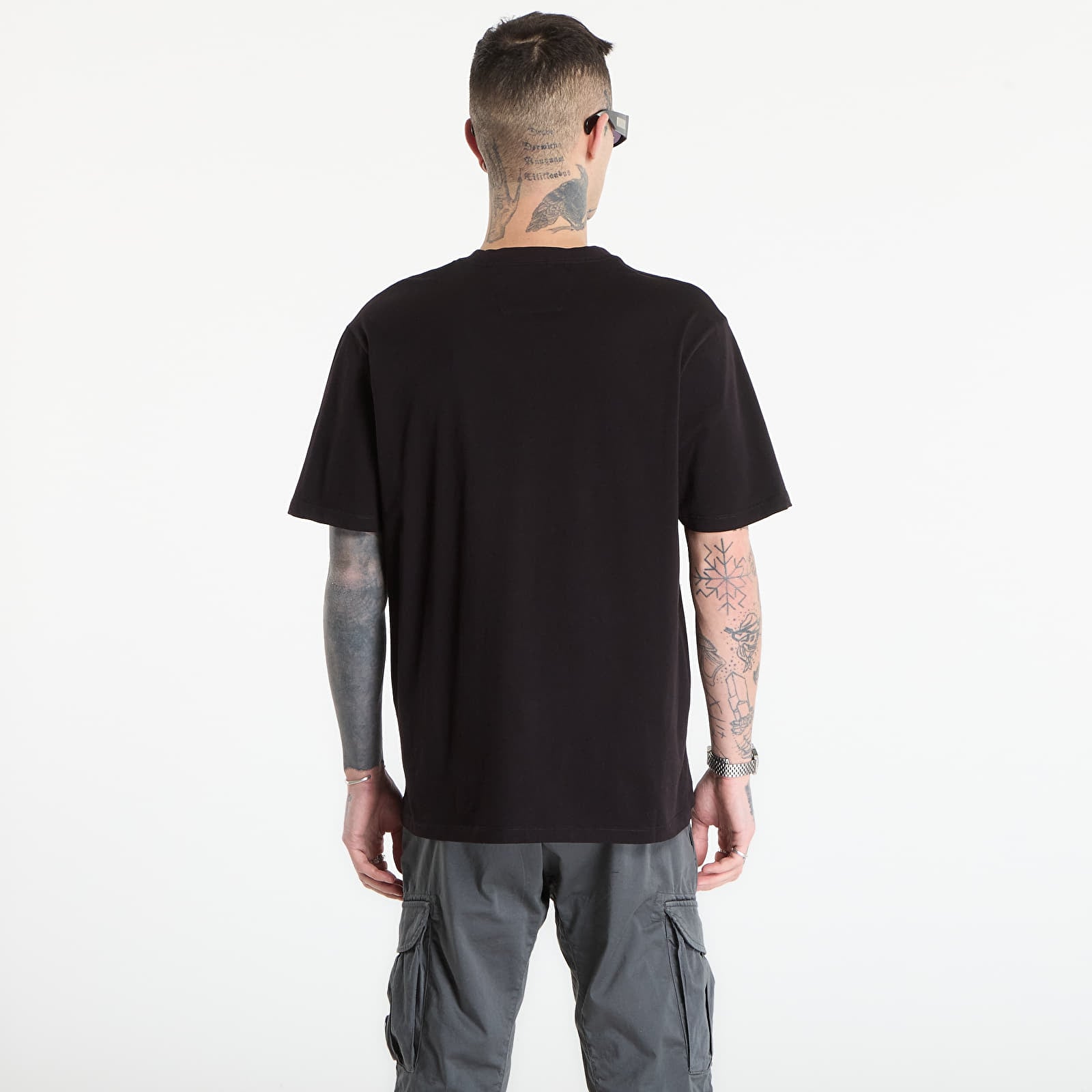 Tričká C.P. Company 30/1 Jersey Short Sleeve Logo T-Shir Black