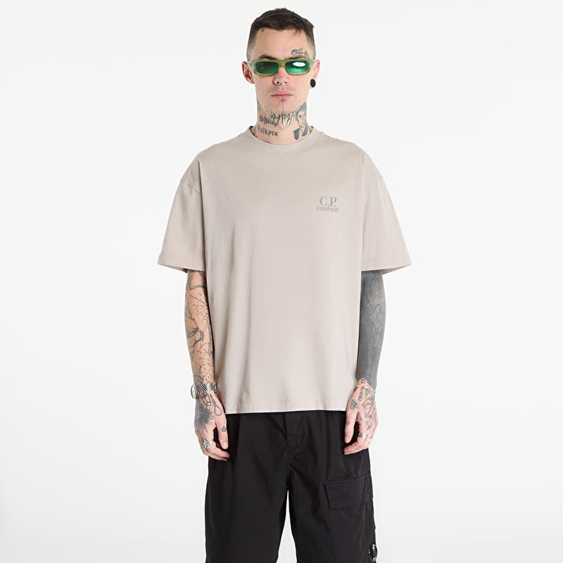 C.P. Company 30/1 Jersey Short Sleeve Logo T-Shir Multi/ Peacoat