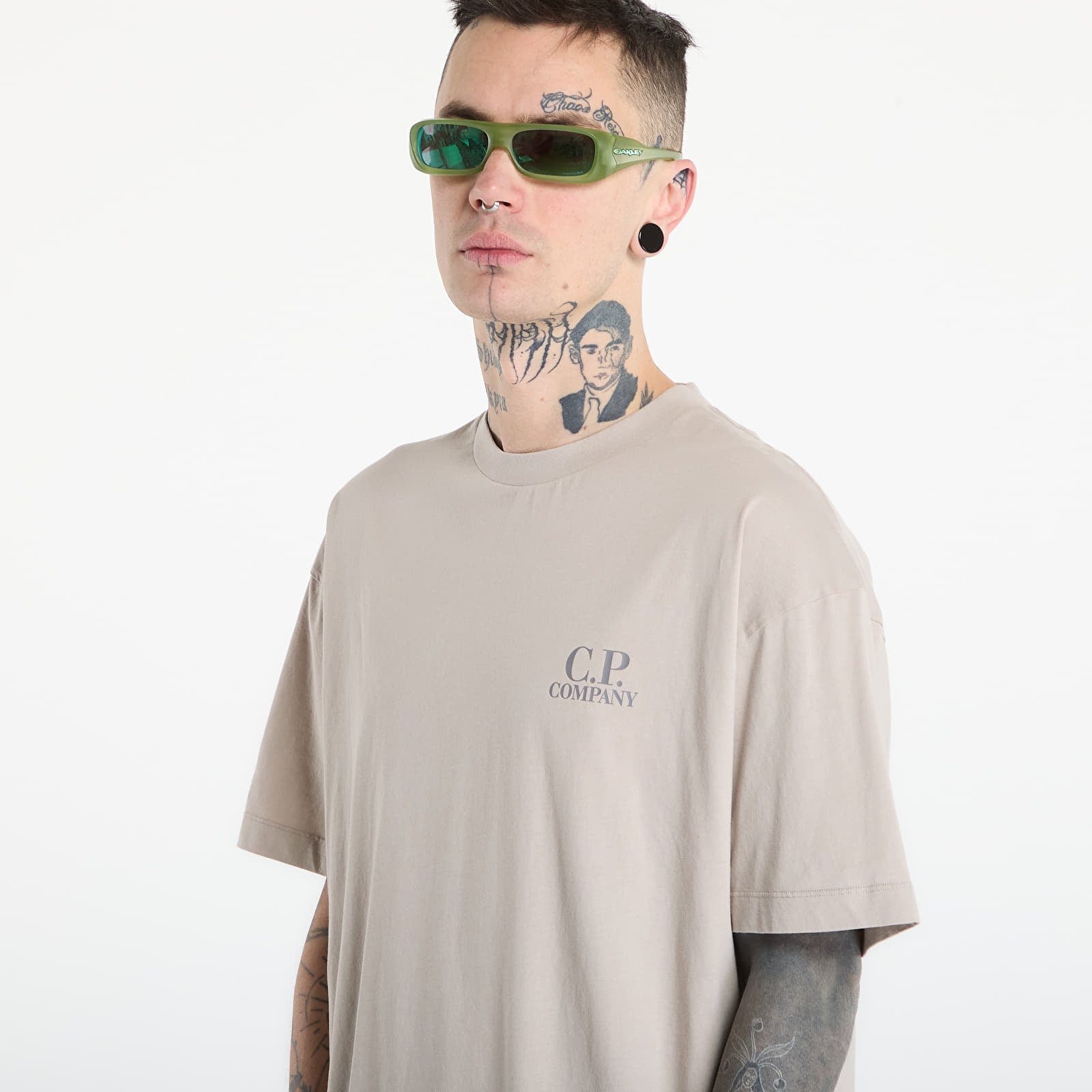 Tričká C.P. Company 30/1 Jersey Short Sleeve Logo T-Shir Multi/ Peacoat