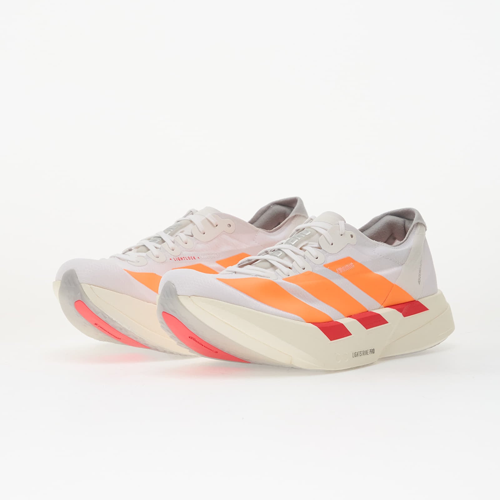 Sapatos de homem adidas Adizero Adios Pro 4 Ftwr White/ Lucid Orange/ Lucid Red