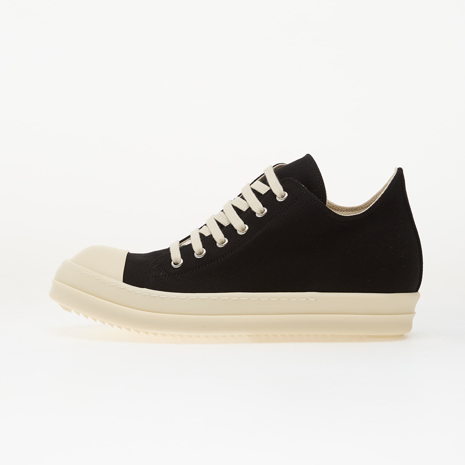 Сникърси Rick Owens DRKSHDW Denim Shoes - Low Sneaks Black/ Milk/ Milk EUR 46
