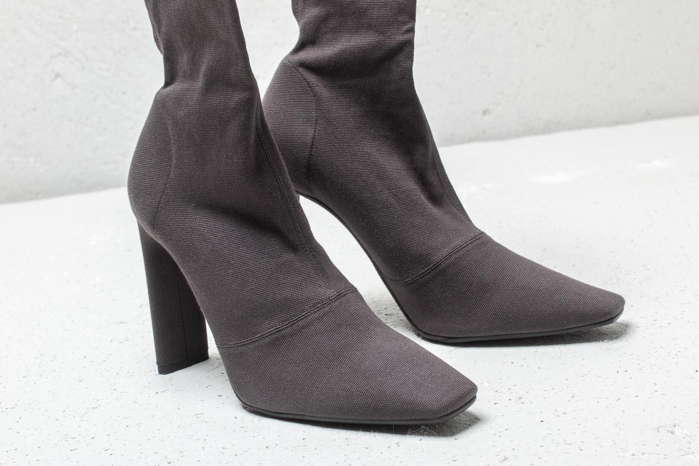 Damen Sneaker und Schuhe Yeezy Season 7 Stretch Canvas Ankle Boot Graphite