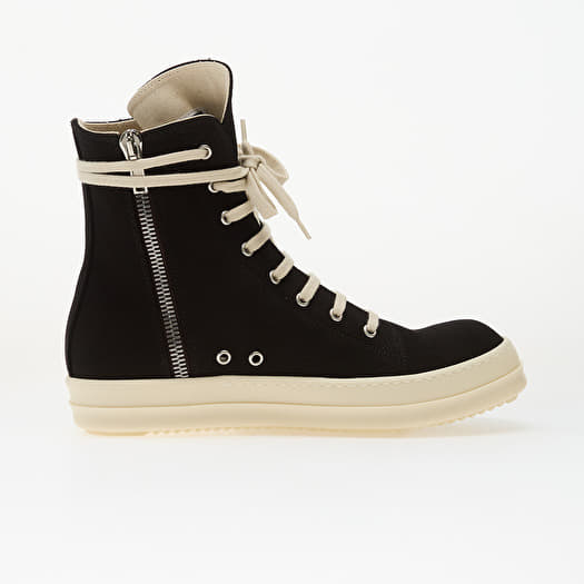 Rick Owens DRKSHDW Denim Shoes - Vegan Sneaks Black/ Milk | Footshop