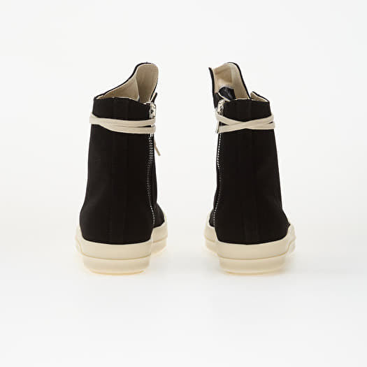 Rick Owens DRKSHDW Denim Shoes - Vegan Sneaks Black/ Milk | Footshop