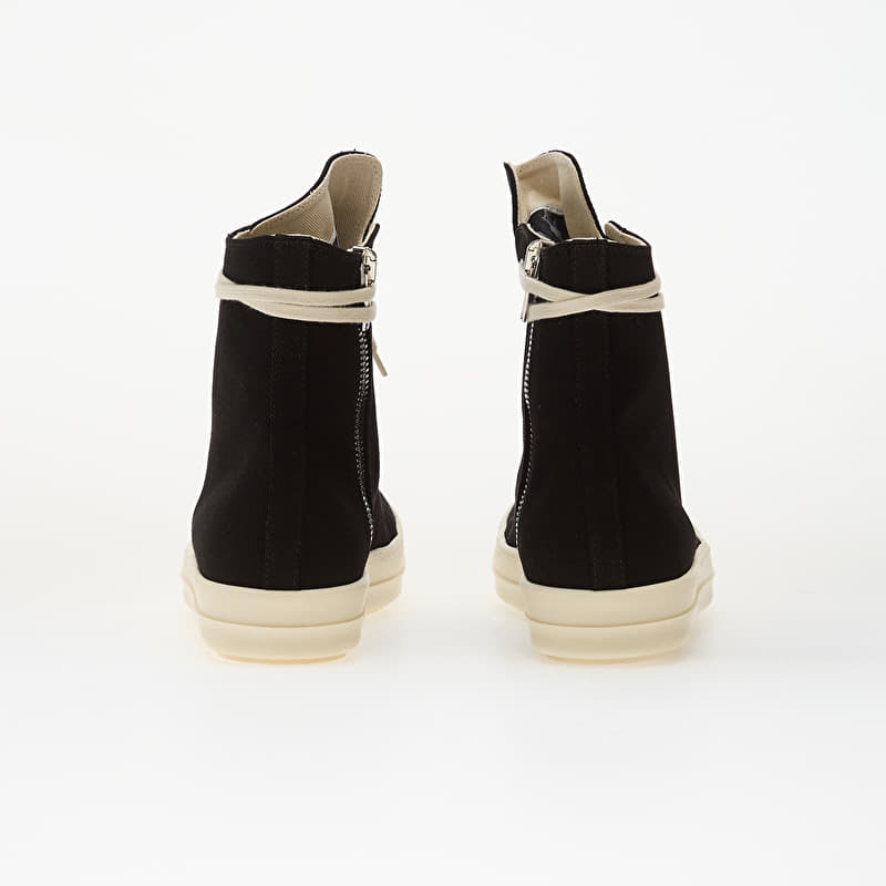 Rick Owens DRKSHDW Denim Shoes - Vegan Sneaks Black/ Milk | Footshop