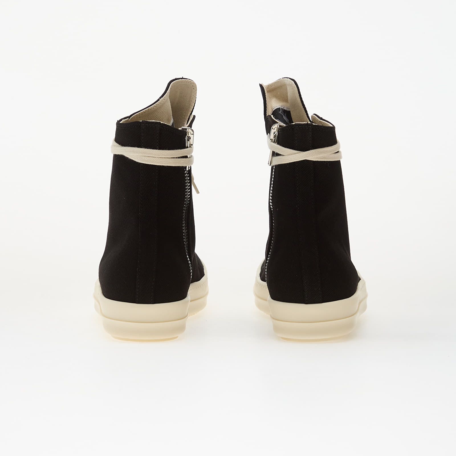 Pánské tenisky a boty Rick Owens DRKSHDW Denim Shoes - Vegan Sneaks Black/ Milk