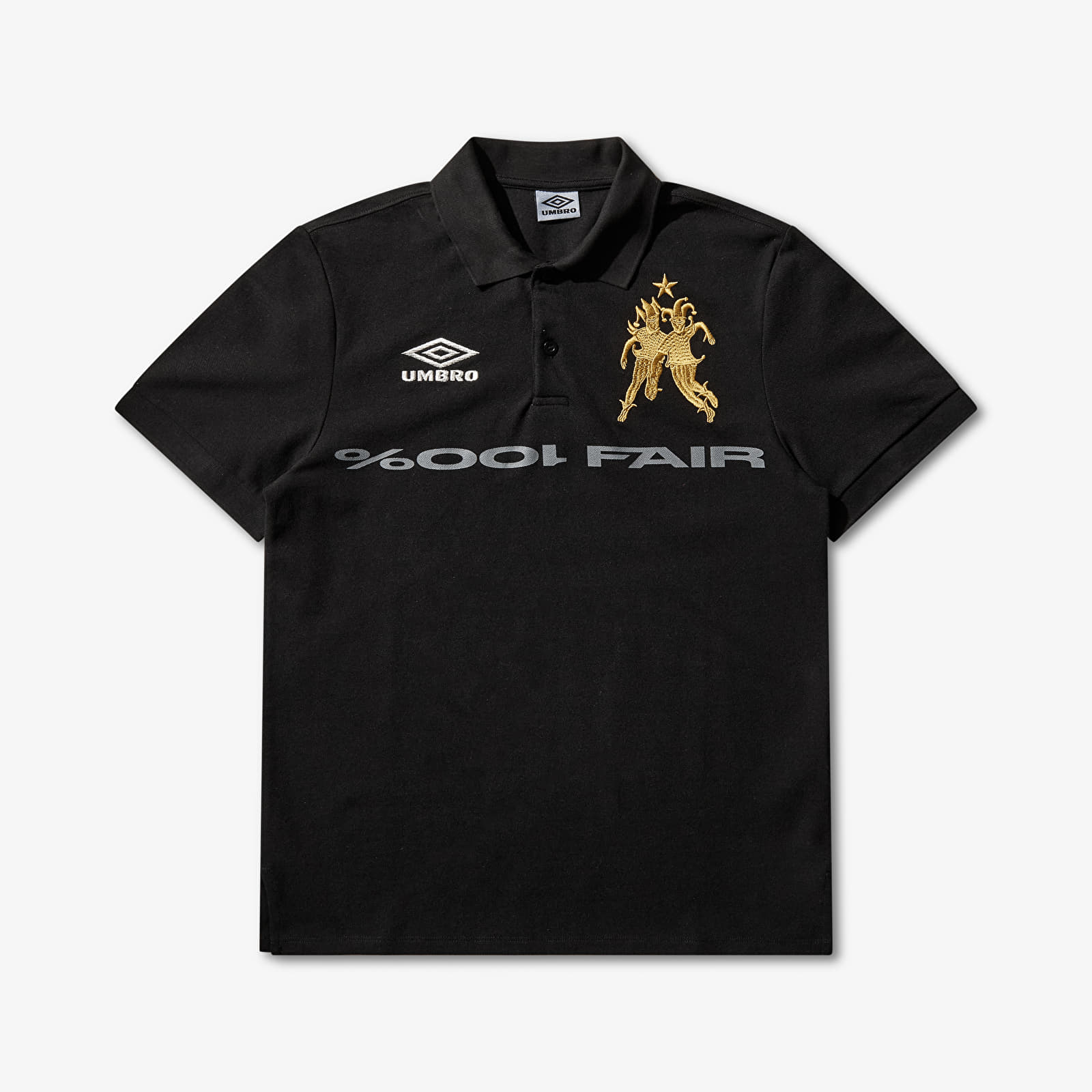 Moške majice  Umbro by SlamJam 001% Fair Polo Black