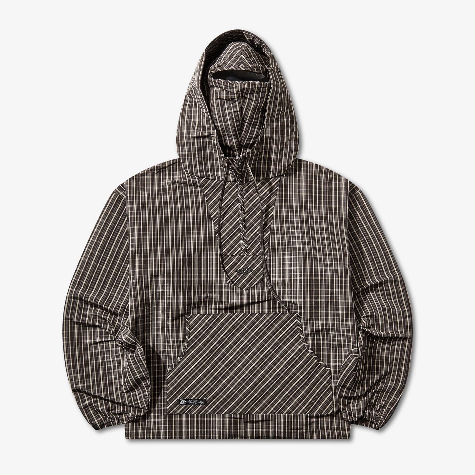 Moške jakne Umbro by SlamJam Checked Masked Anorak Beige/ Dark Brown
