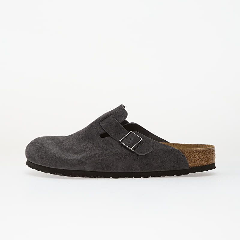 Birkenstock Boston Suede Leather Charcoal