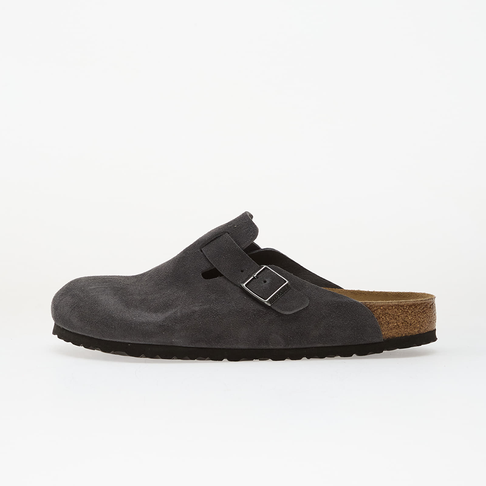 Men's shoes Birkenstock Boston Suede Leather Charcoal
