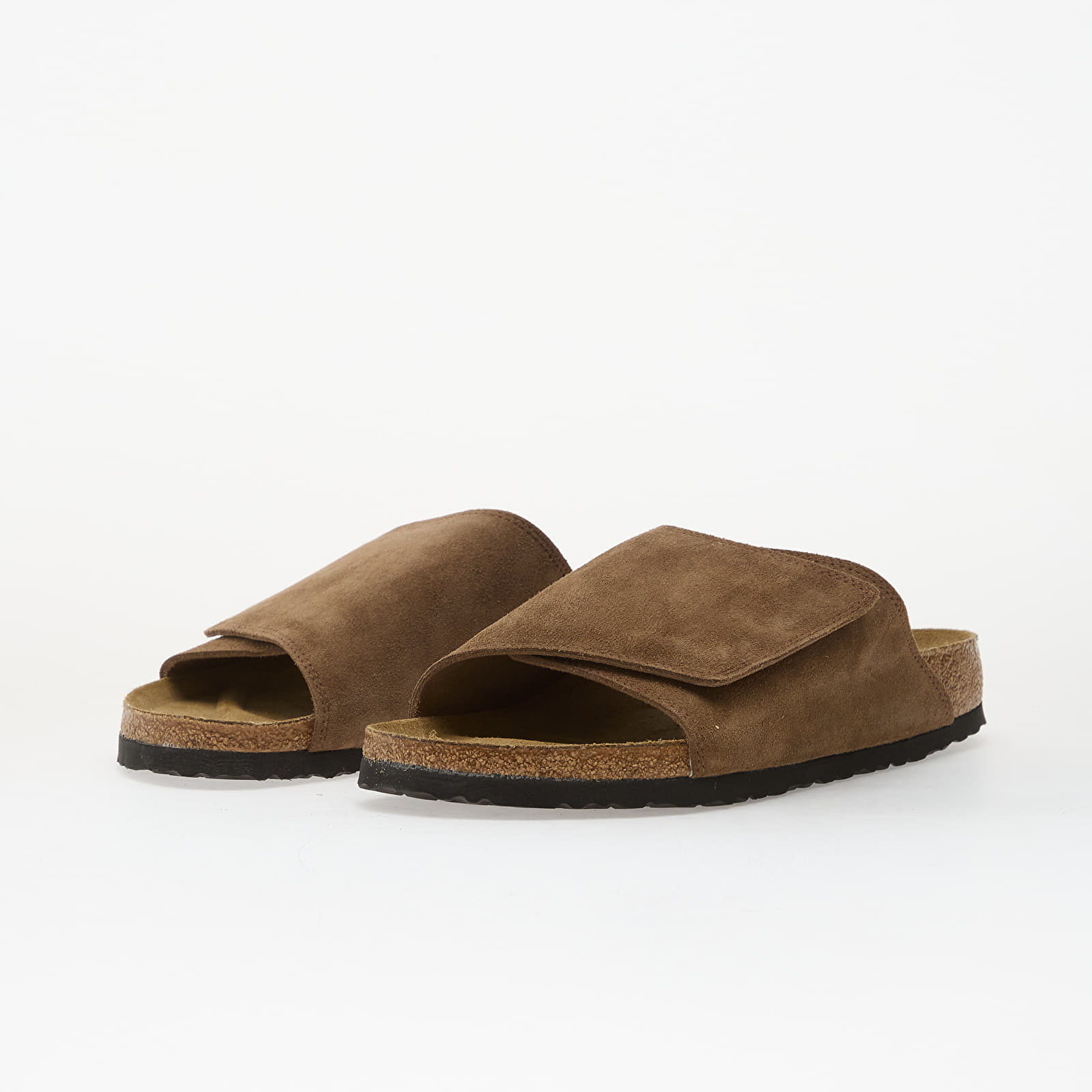 Мъжки кецове и обувки Birkenstock Solana VL Suede Leather Dark Tea