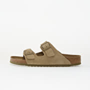 Birkenstock Arizona Suede Leather Unisex Faded Khaki