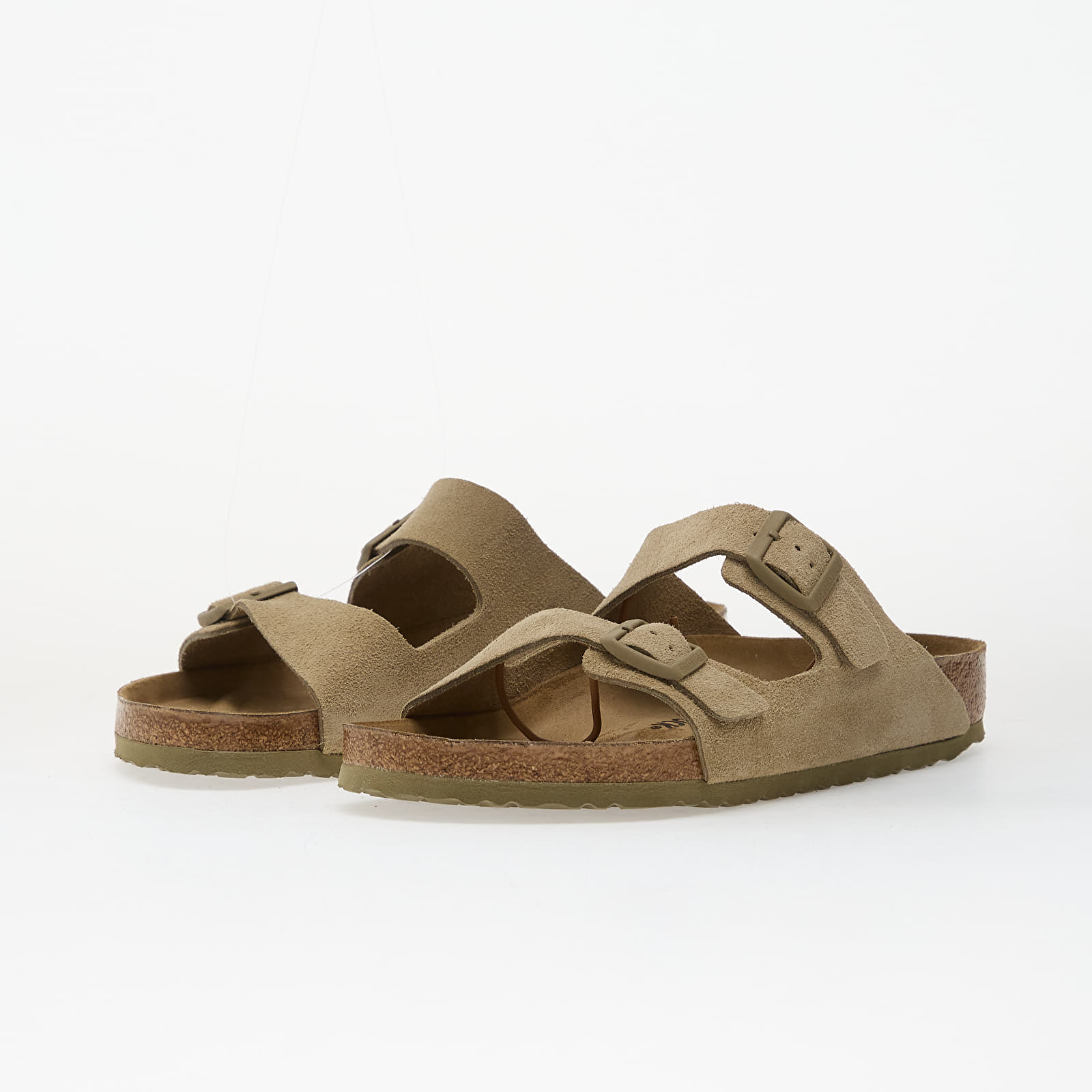 Miesten kengät Birkenstock Arizona Suede Leather Unisex Faded Khaki