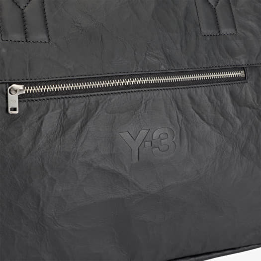 Y-3 Leather Weekender Black | Footshop