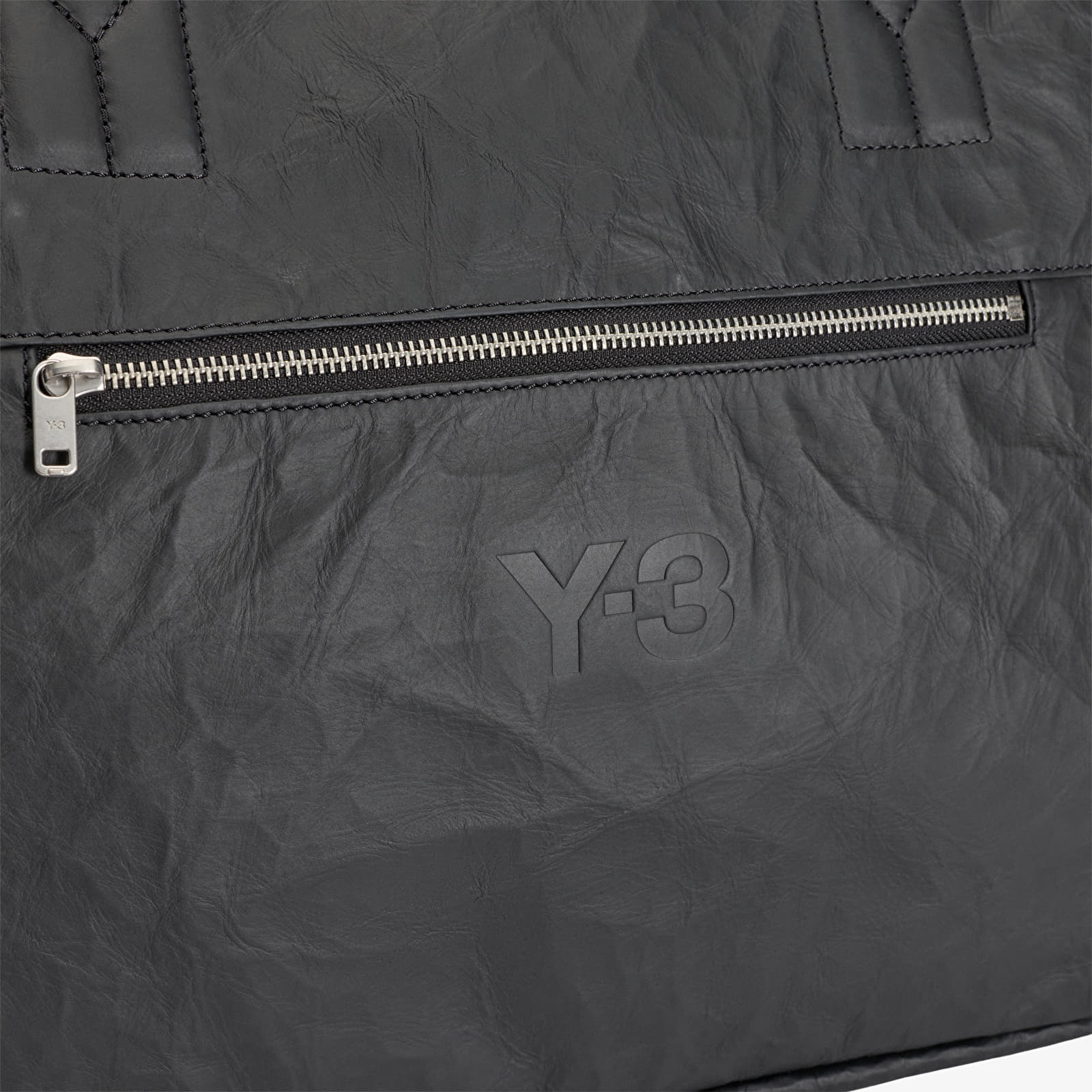 Duffelväska Y-3 Leather Weekender Black