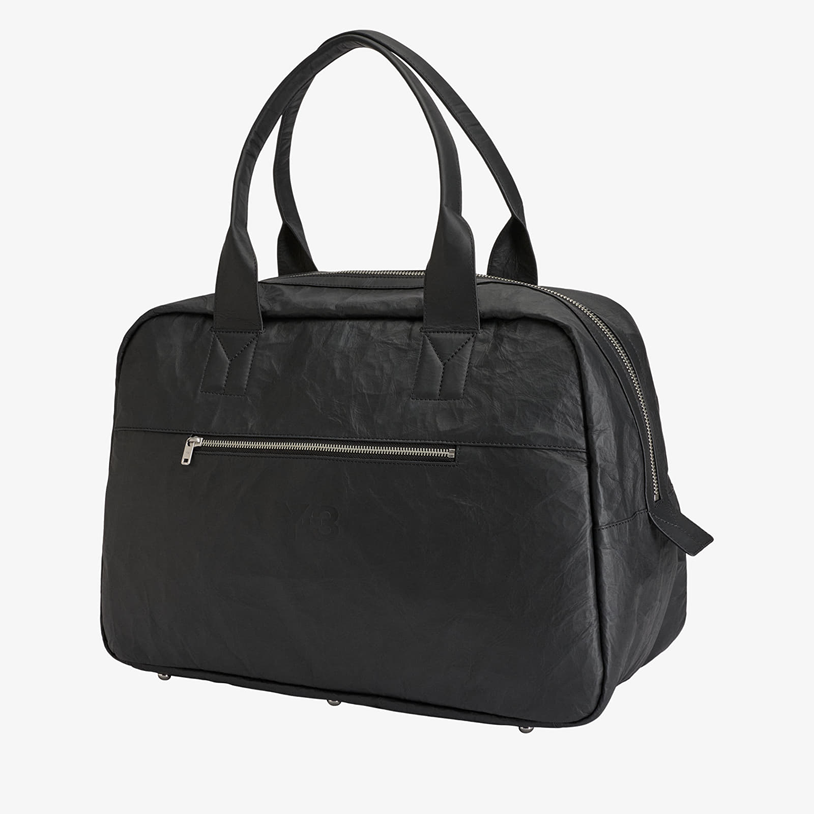 Duffelväska Y-3 Leather Weekender Black