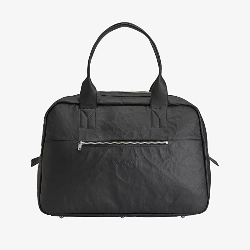 Y-3 Leather Weekender Black