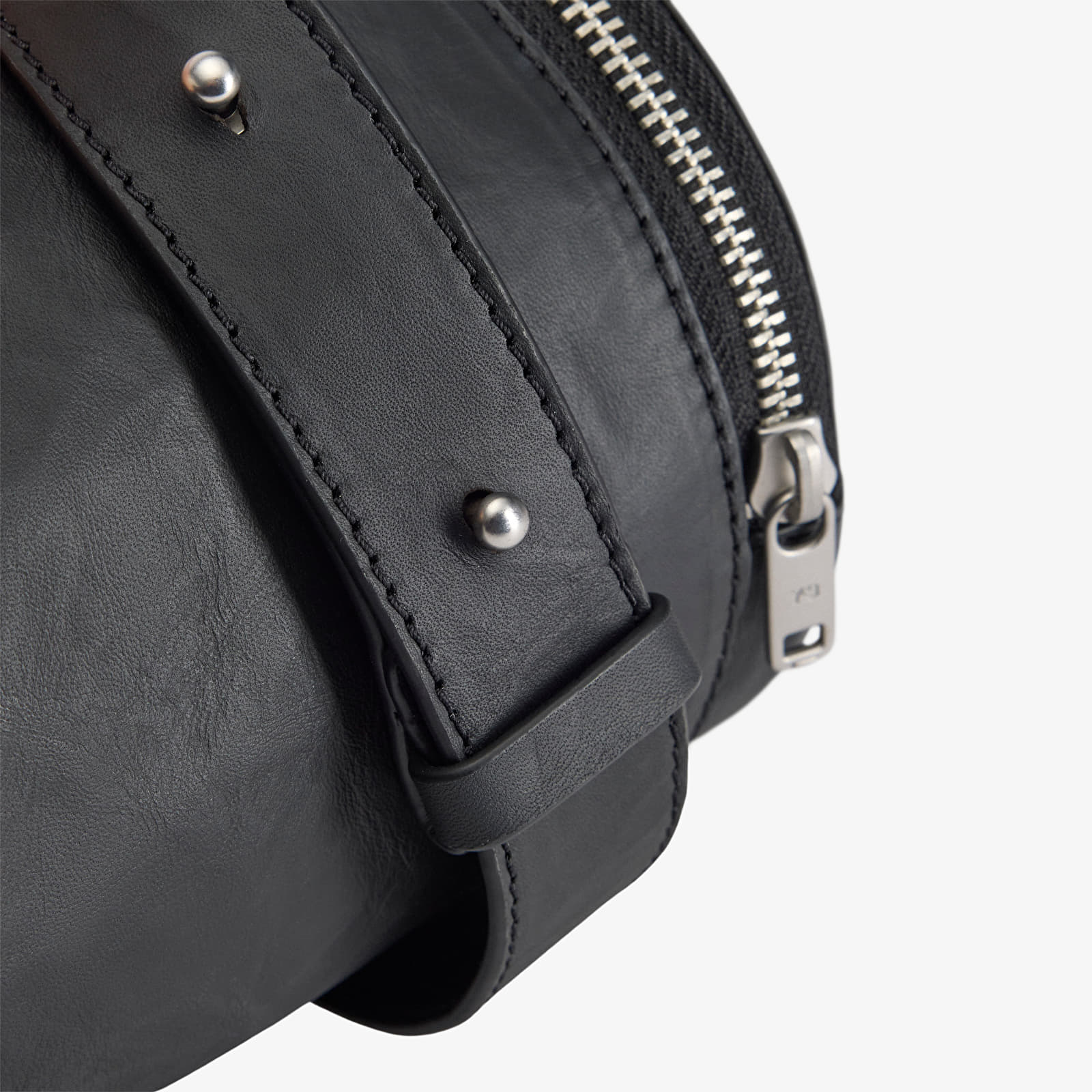 Genți crossbody Y-3 Leather Barrel Bag Black