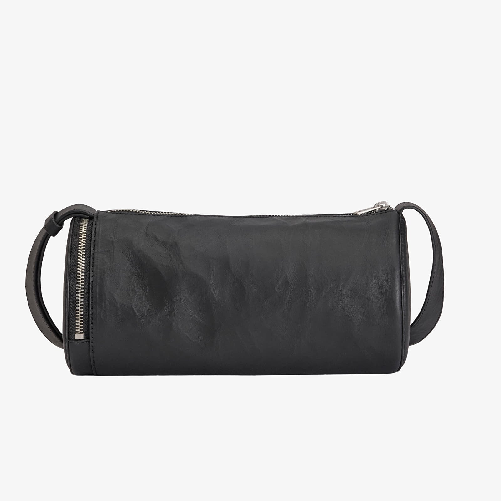 Genți crossbody Y-3 Leather Barrel Bag Black