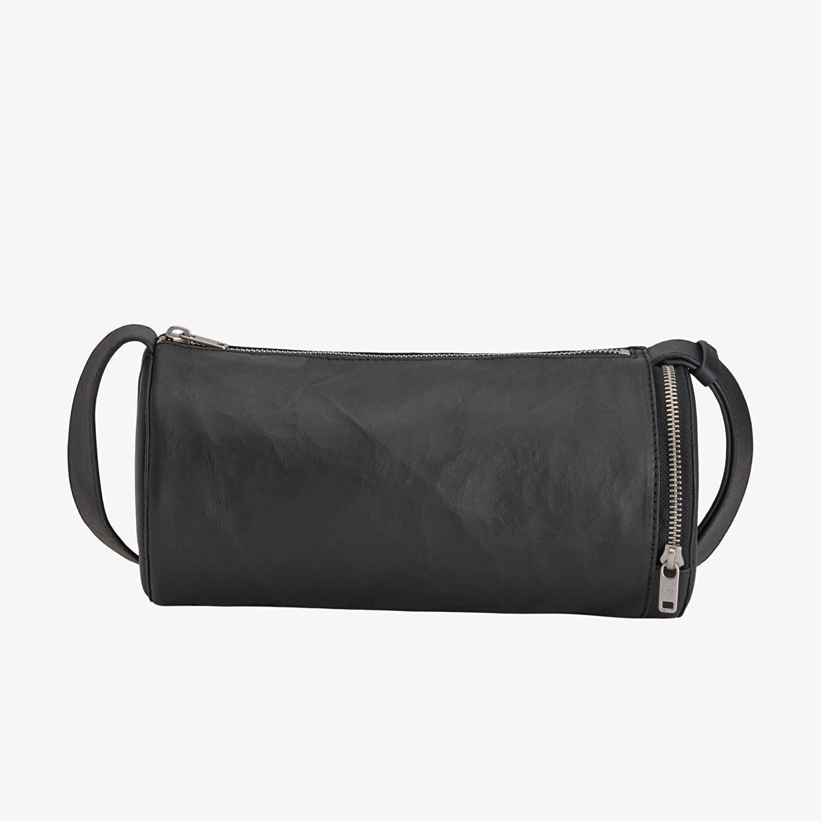 Чанта Y-3 Leather Barrel Bag Black Universal