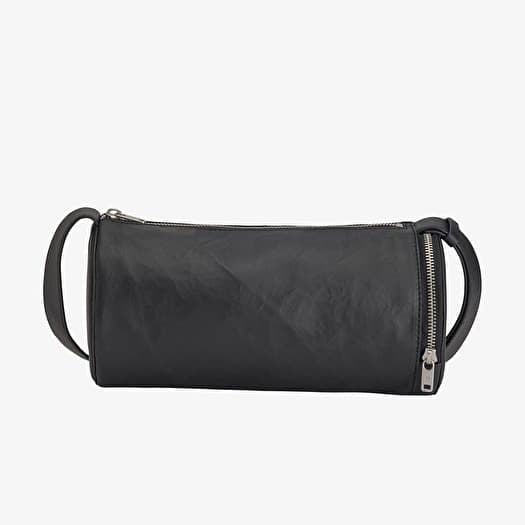 Geantă Y-3 Leather Barrel Bag Black