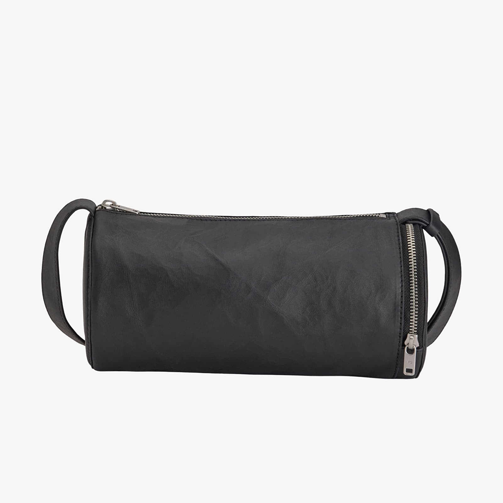 Genți crossbody Y-3 Leather Barrel Bag Black