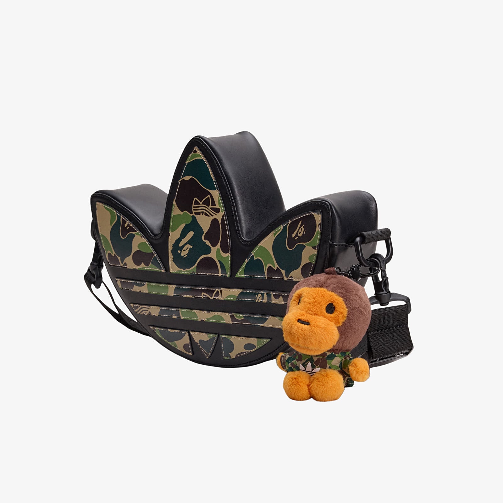 Crossbody-tasker adidas x BAPE Trefoil Shoulde Black