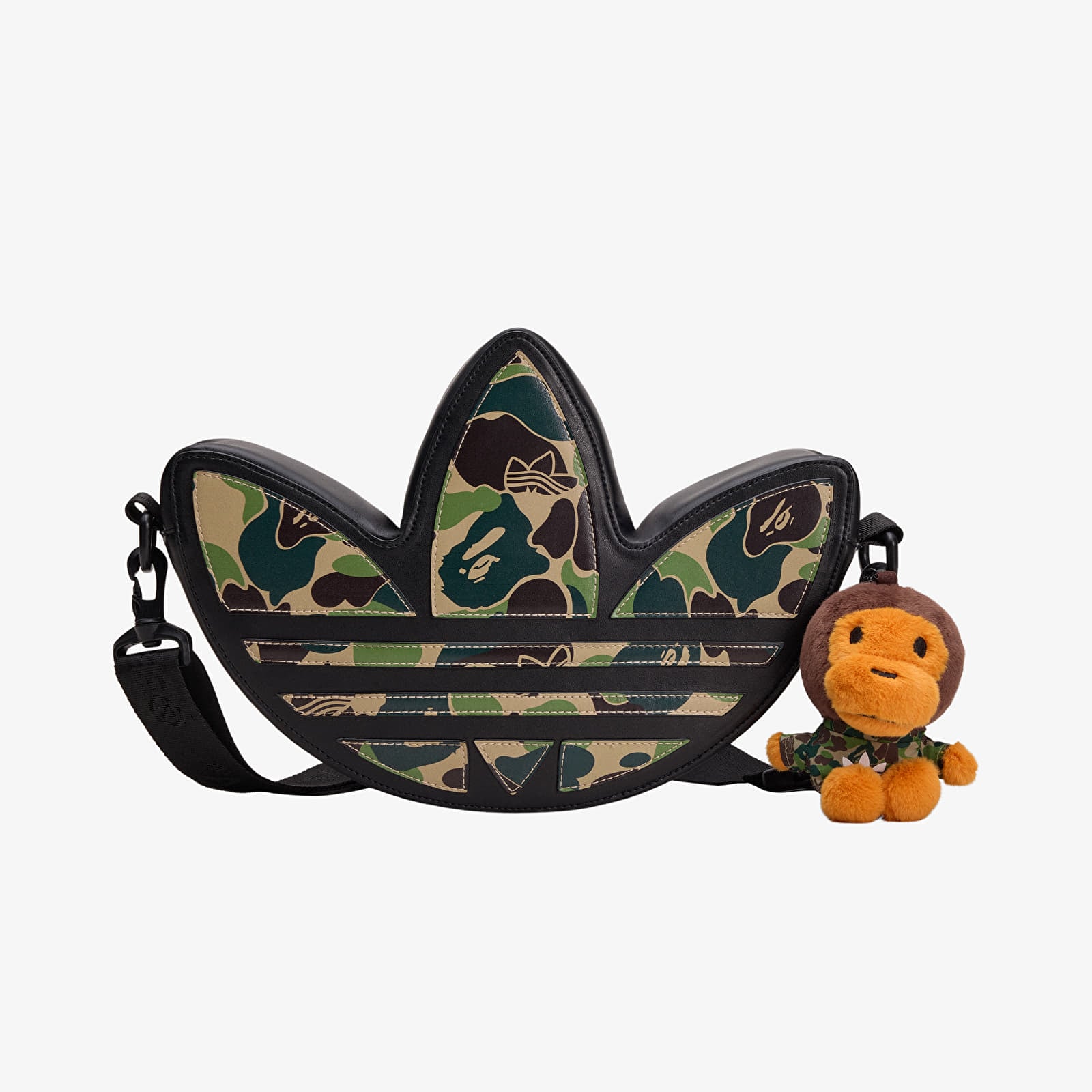 Crossbody-tasker adidas x BAPE Trefoil Shoulde Black