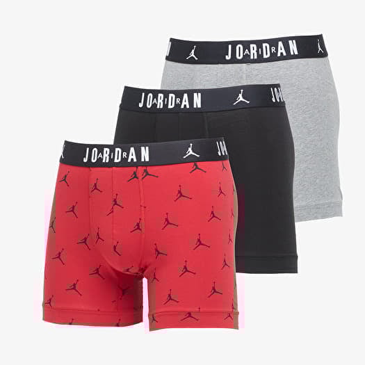 Bokserid Jordan JHM Mens Flight Cotton Essential 3-Pack Gym Red