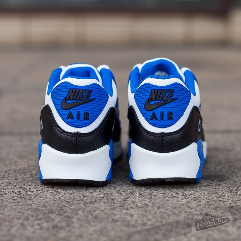 Damesko Nike Air Max 90 (GS) White/ Wolf Grey/ Hyper Cobalt Black