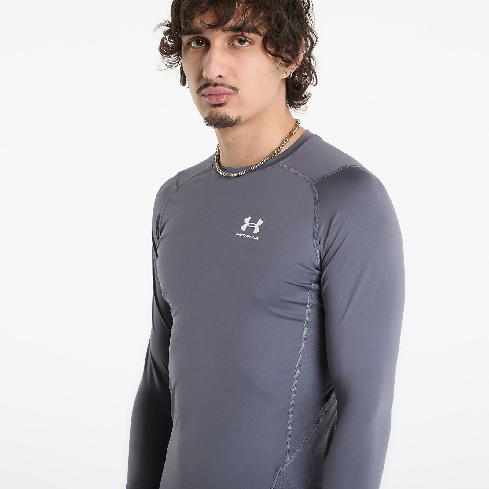 T-paidat Under Armour Hg Armour Comp Ls Gray