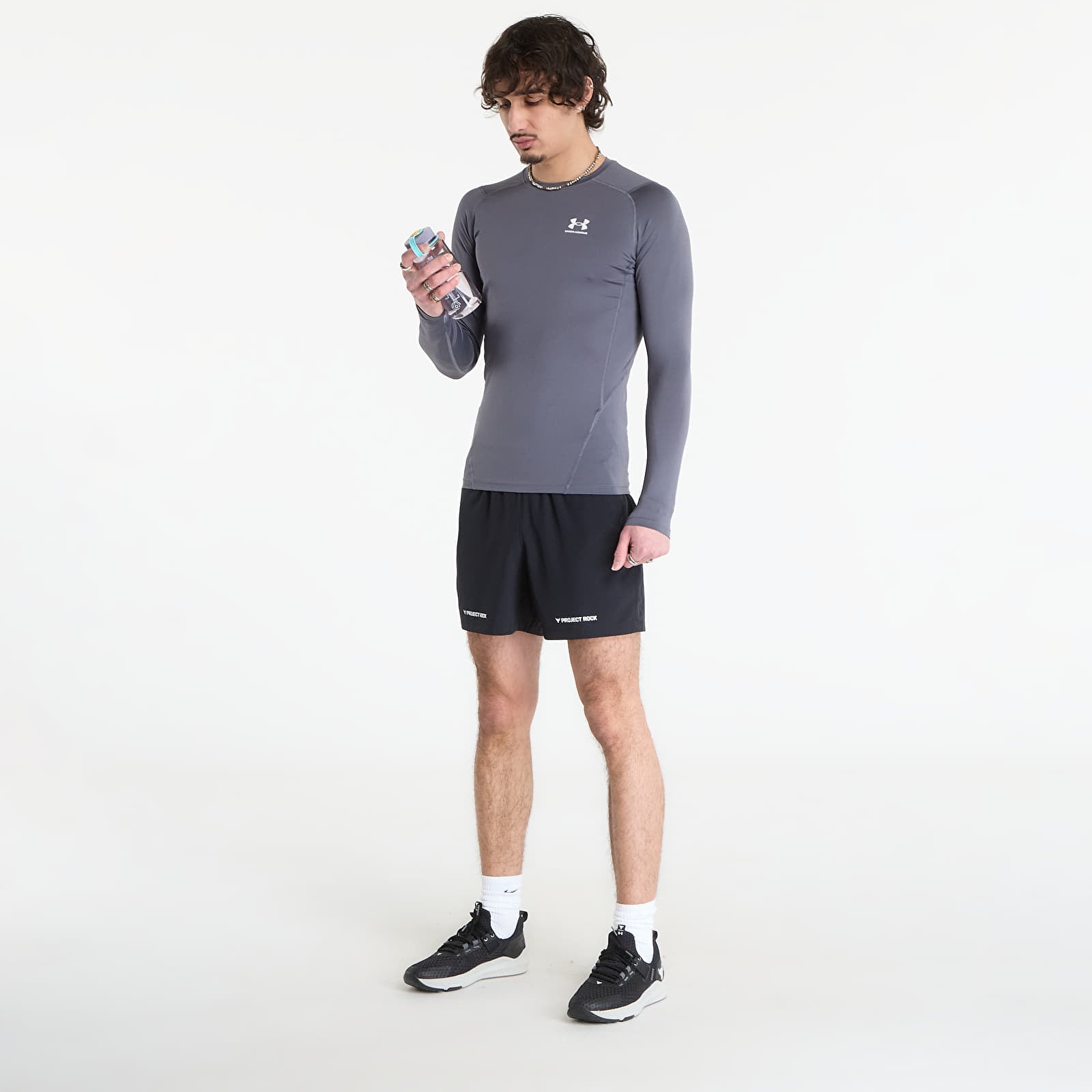 T-paidat Under Armour Hg Armour Comp Ls Gray