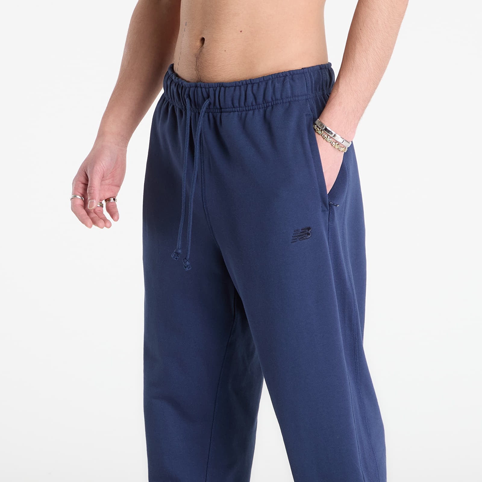 Calças Jogger New Balance Athletics French Terry Jogger Navy
