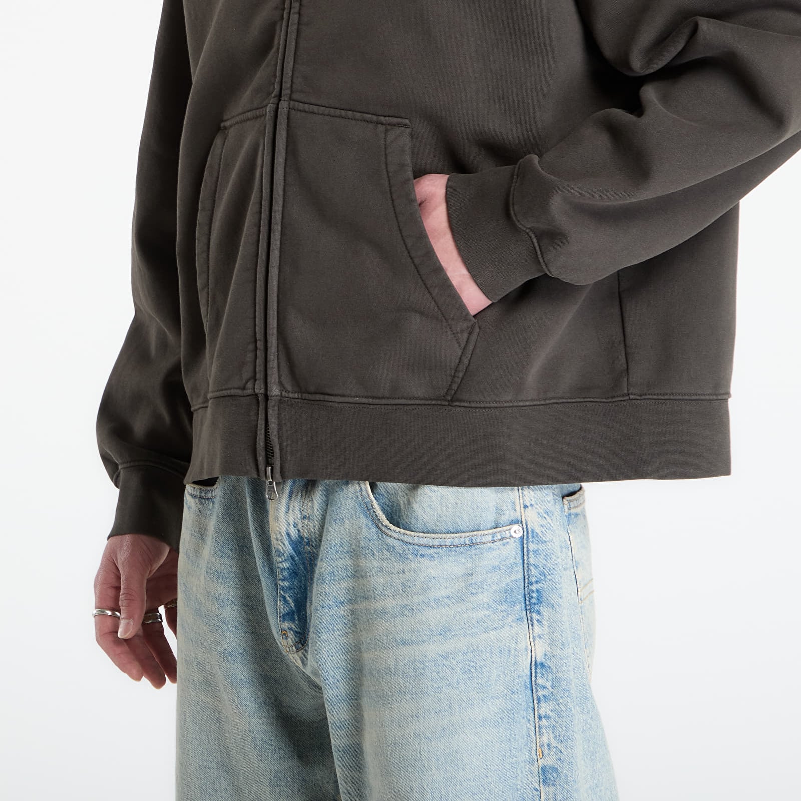 Hættetrøjer og sweatshirts Vans Premium Full Zip Hoodie Faded Black