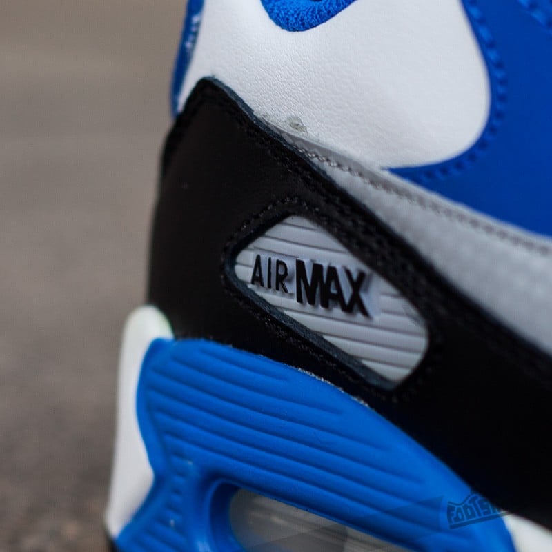 Damesko Nike Air Max 90 (GS) White/ Wolf Grey/ Hyper Cobalt Black