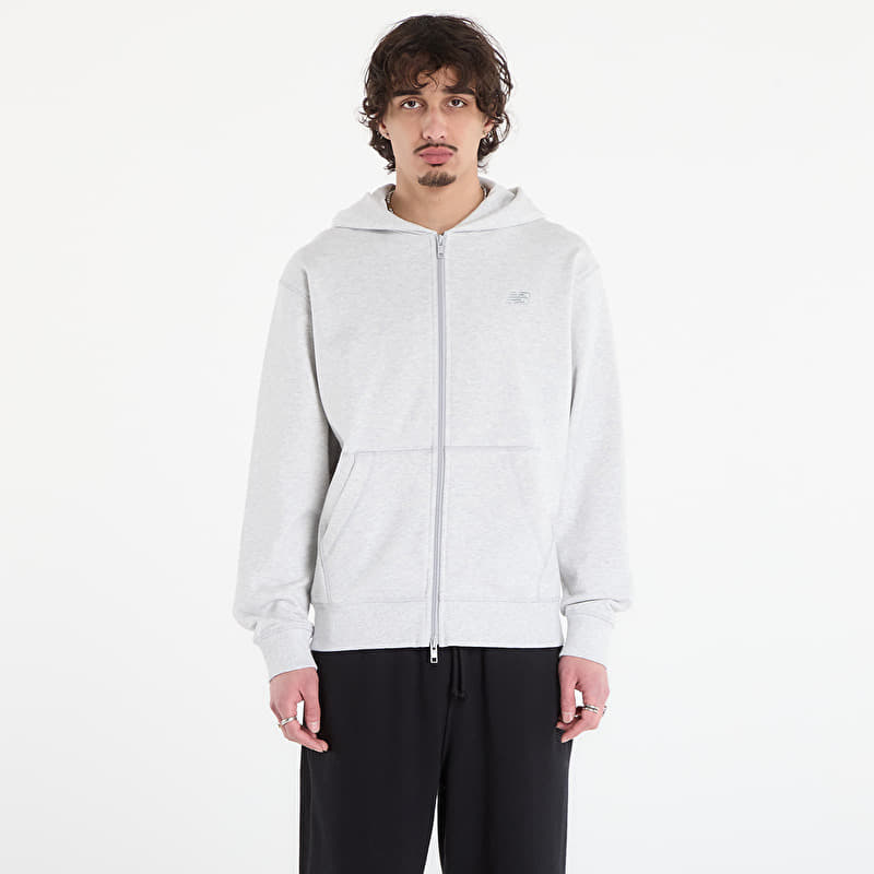 Mikina New Balance Athletics French Terry Full Zip Ash Heather