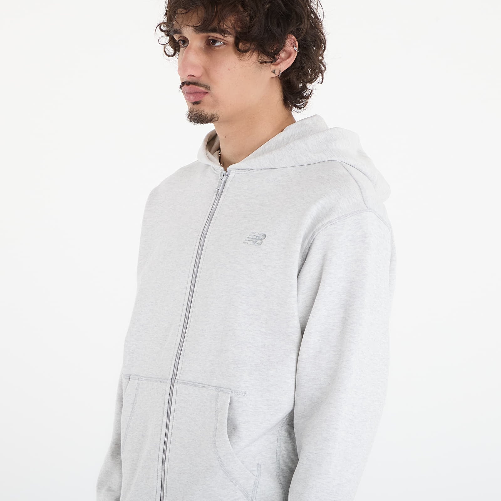 Φούτερ New Balance Athletics French Terry Full Zip Ash Heather